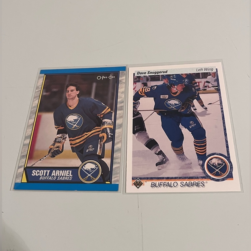 Vintage Buffalo Sabres Card Lot - Scott Arniel & Dave Snuggerud